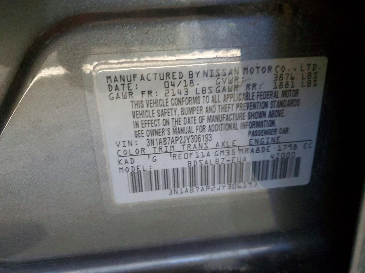 2018 NISSAN SENTRA S photo 23