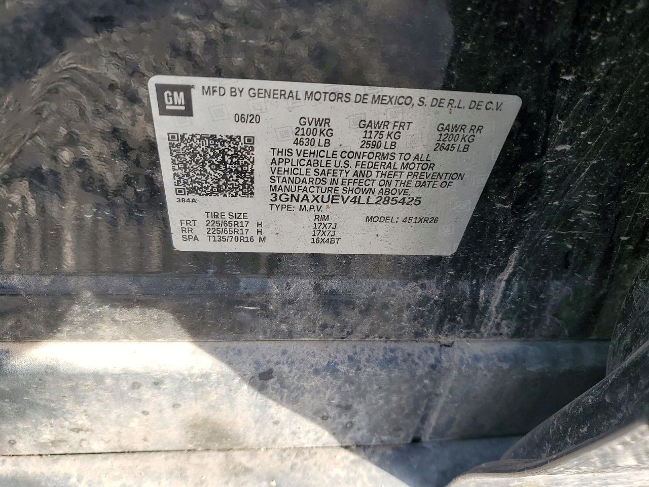 2020 CHEVROLET EQUINOX LT photo 37