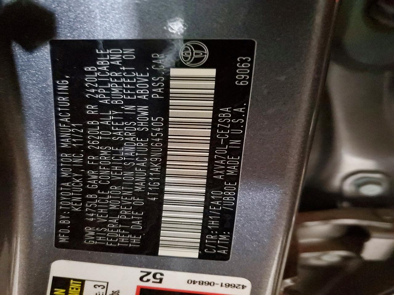 2022 TOYOTA CAMRY SE photo 13