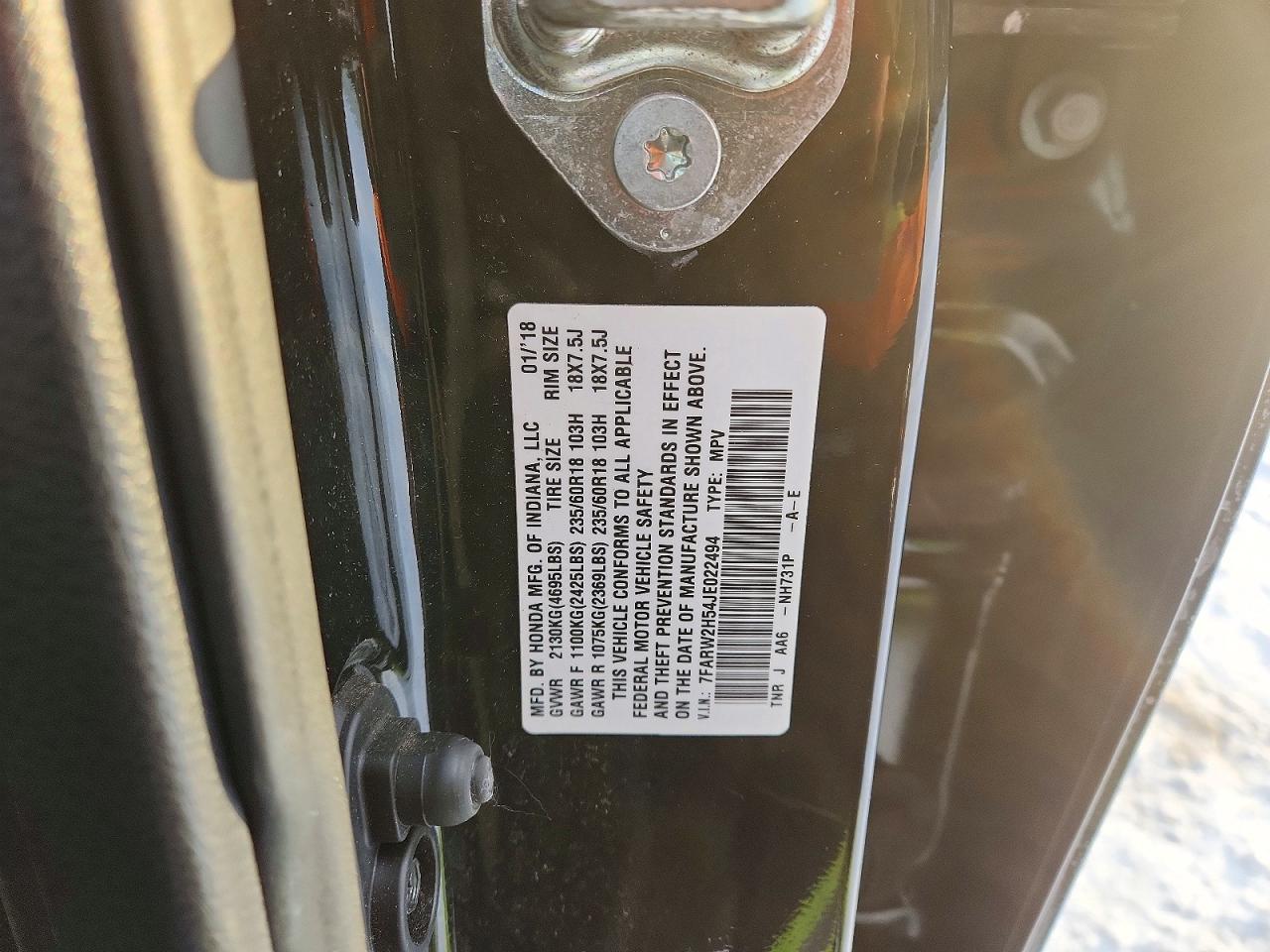 2018 HONDA CR-V EX photo 40