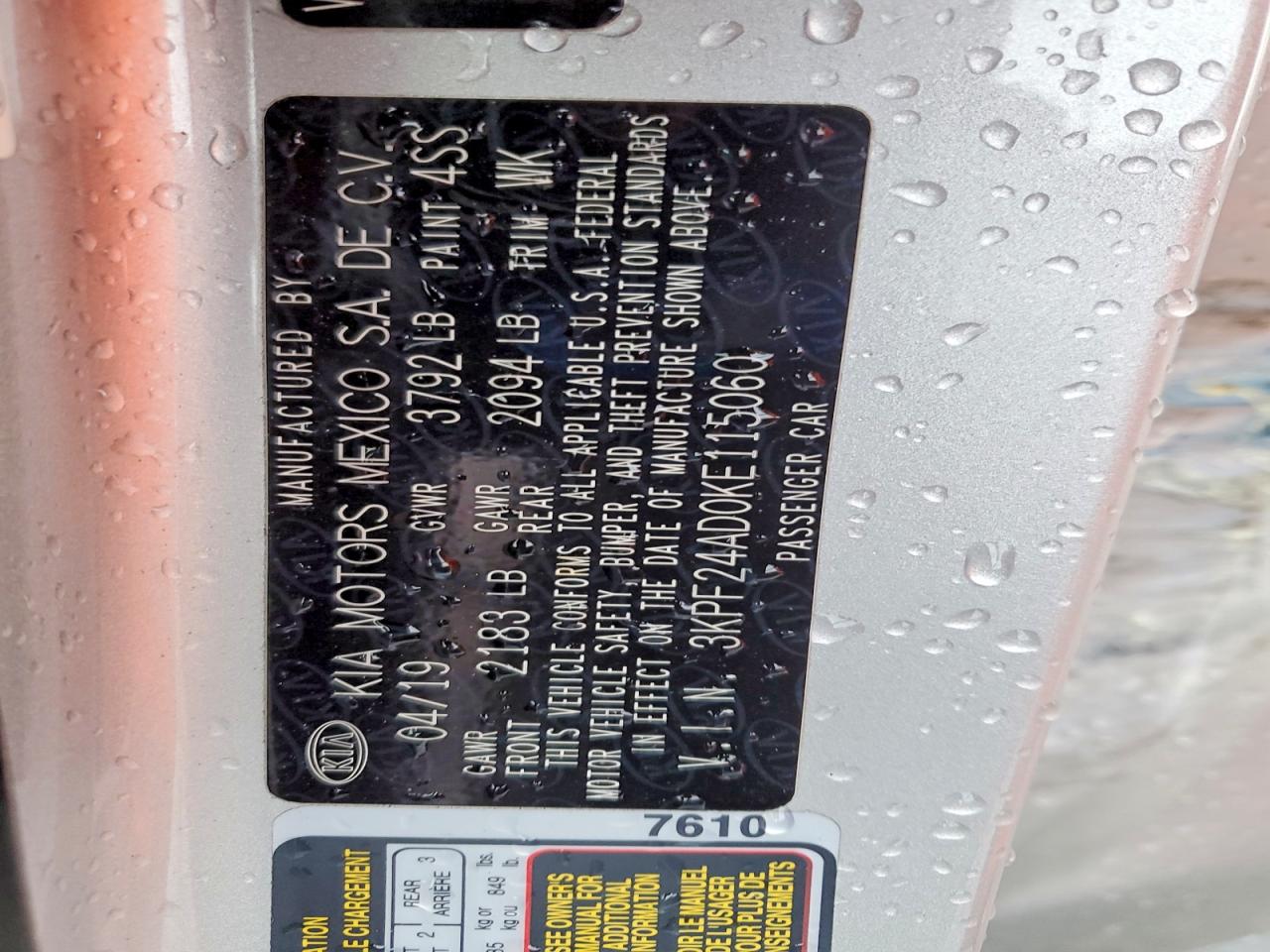 2019 KIA FORTE FE photo 45