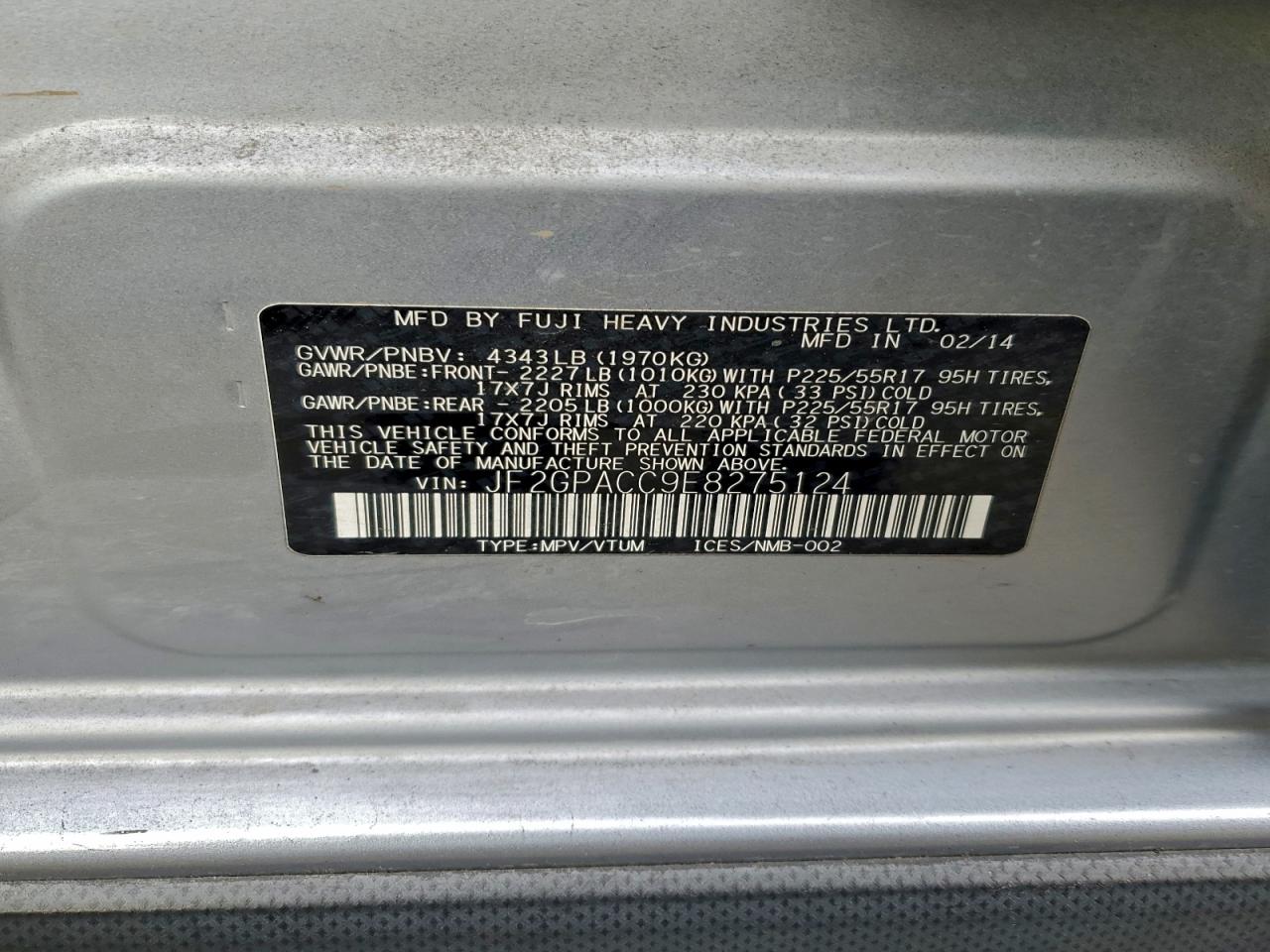 2014 SUBARU XV CROSSTREK 2.0 PREMIUM photo 25
