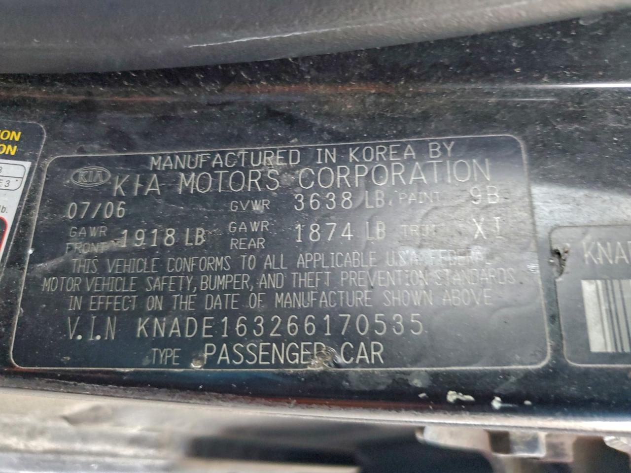 2006 KIA RIO 5 photo 23