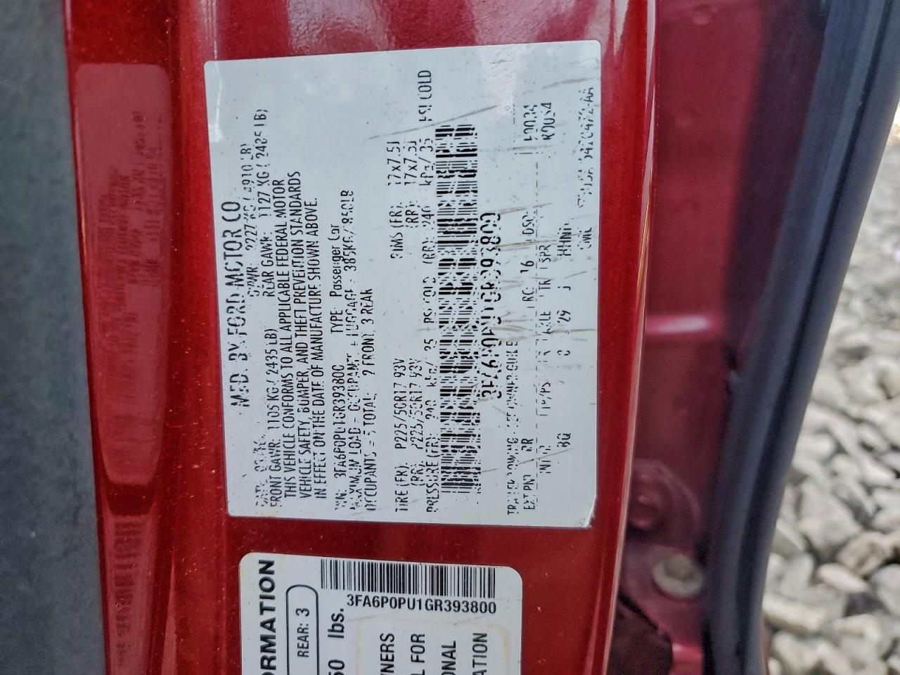 2016 FORD FUSION SE PHEV photo 23
