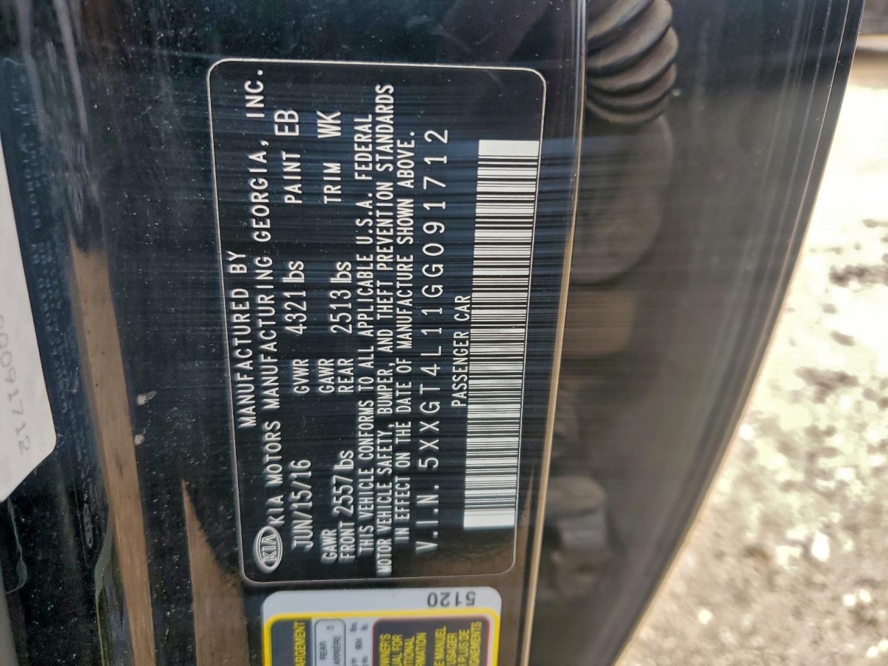 2016 KIA OPTIMA LX TURBO photo 12