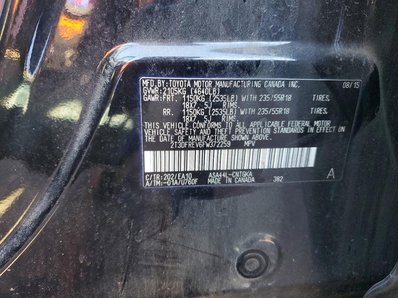 2015 TOYOTA RAV4 LIMITED photo 23