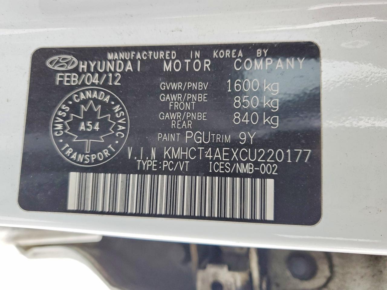 2012 HYUNDAI ACCENT GLS photo 25