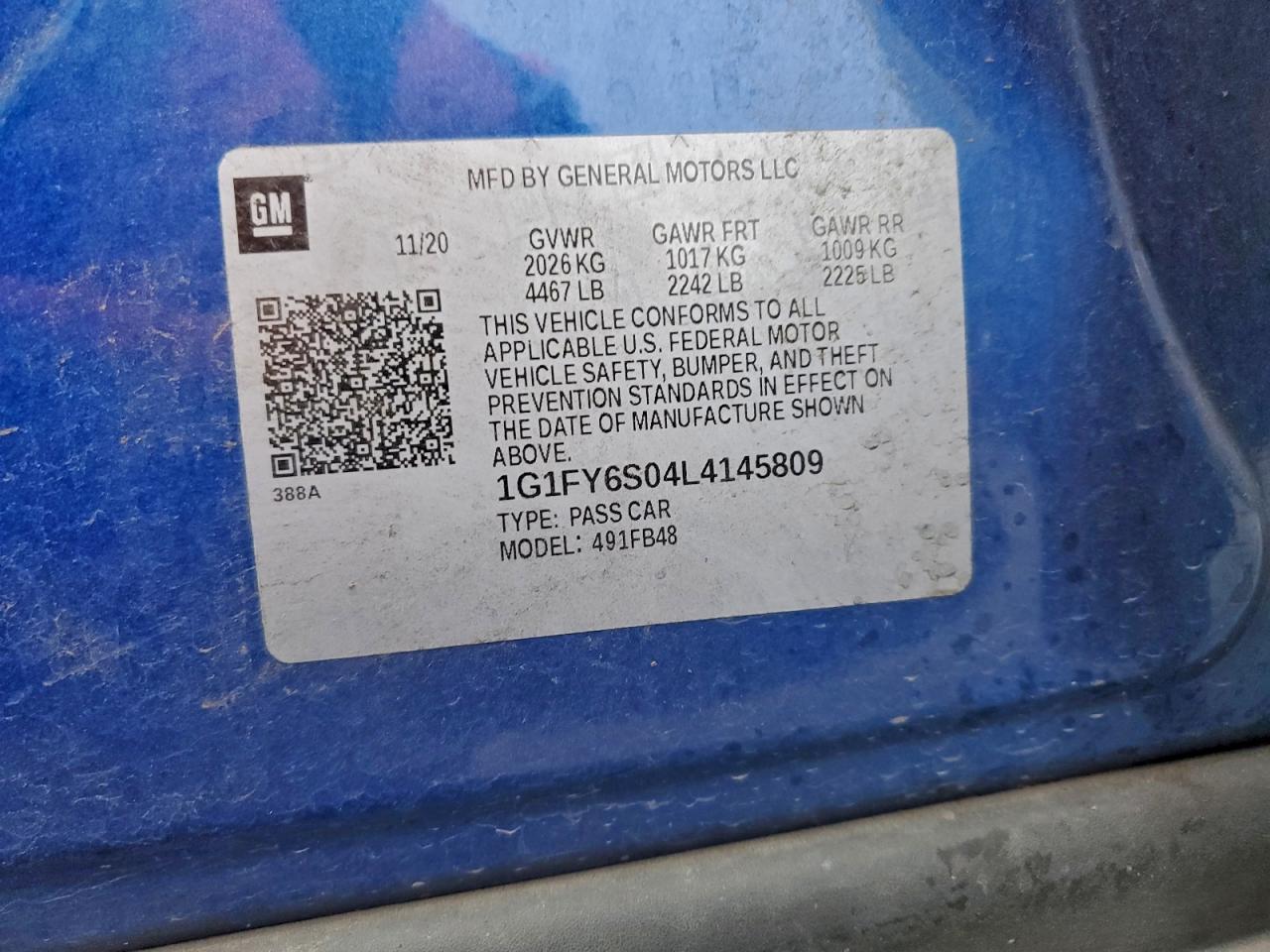 2020 CHEVROLET BOLT EV LT photo 23