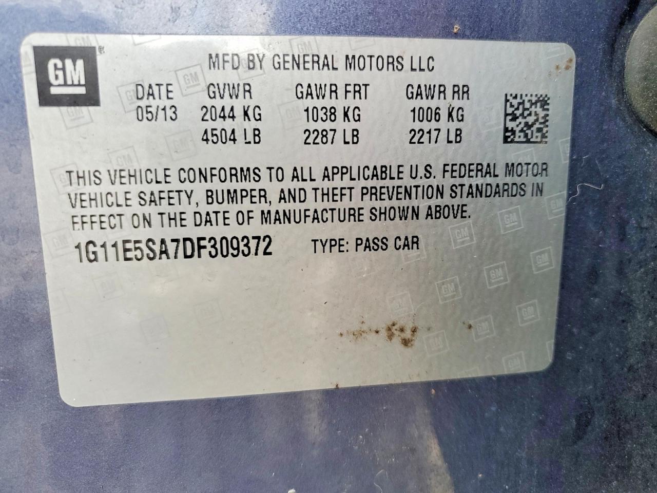 2013 CHEVROLET MALIBU 2LT photo 37