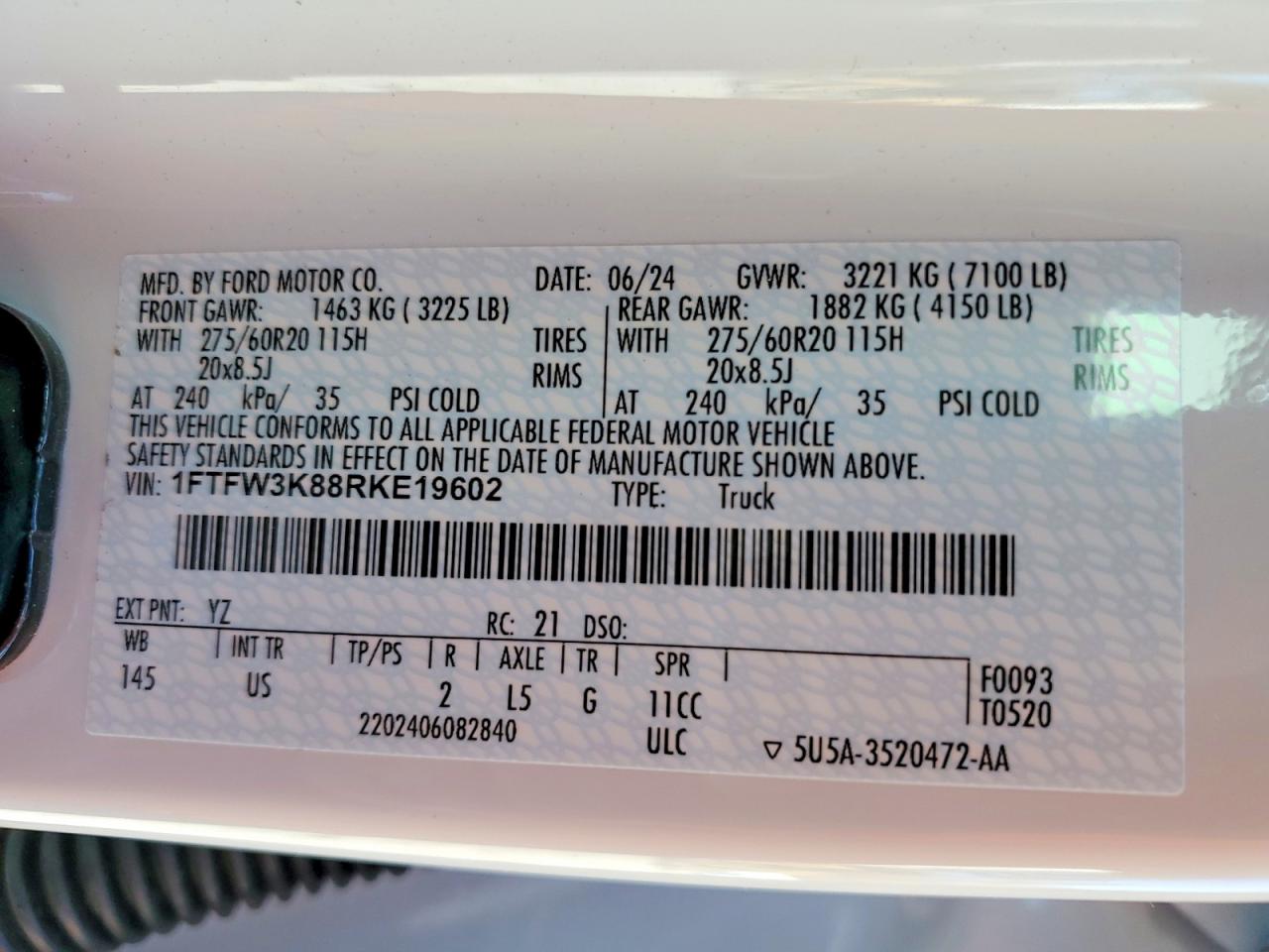 2024 FORD F150 XLT photo 23