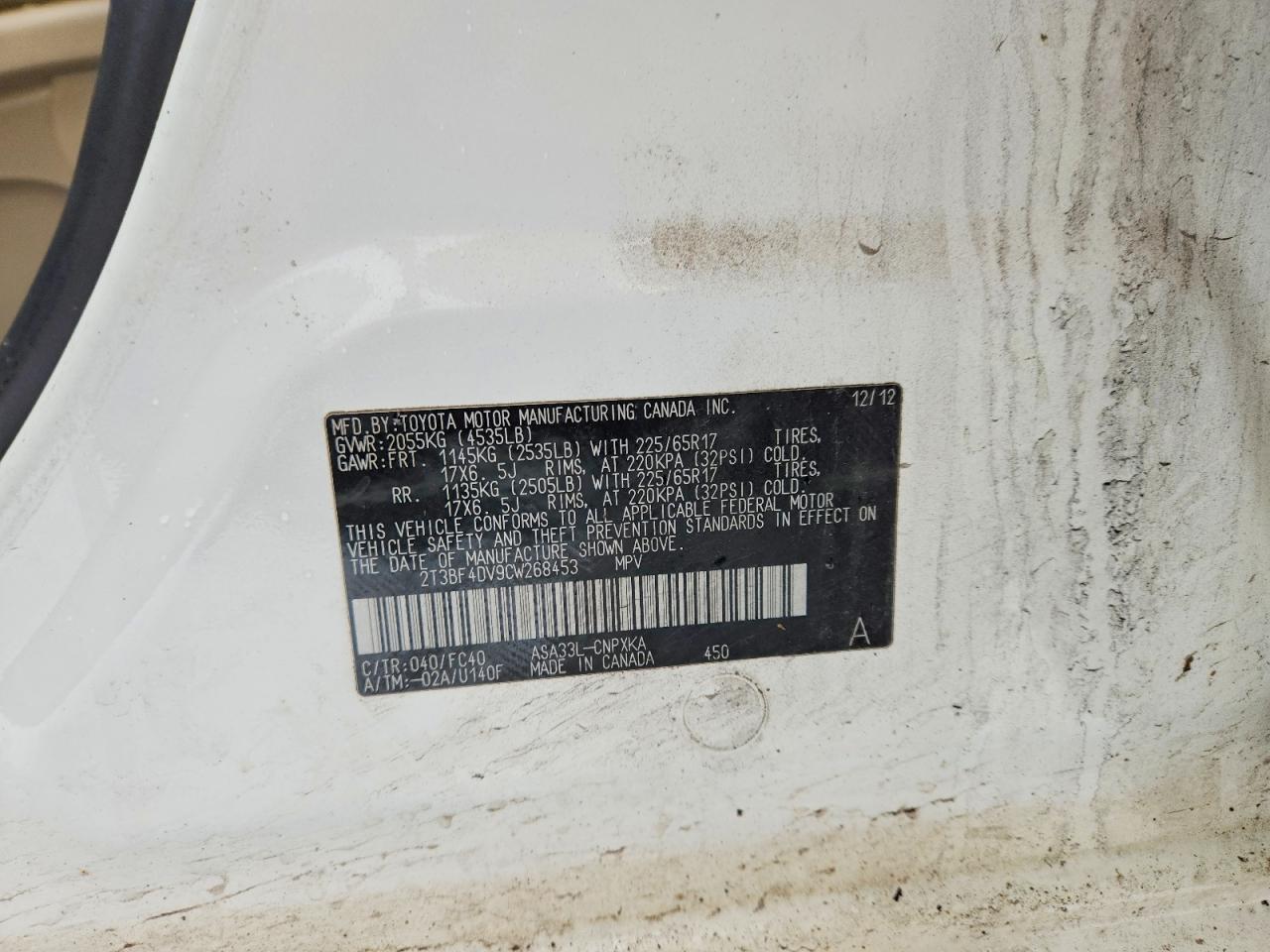 2012 TOYOTA RAV4 photo 13