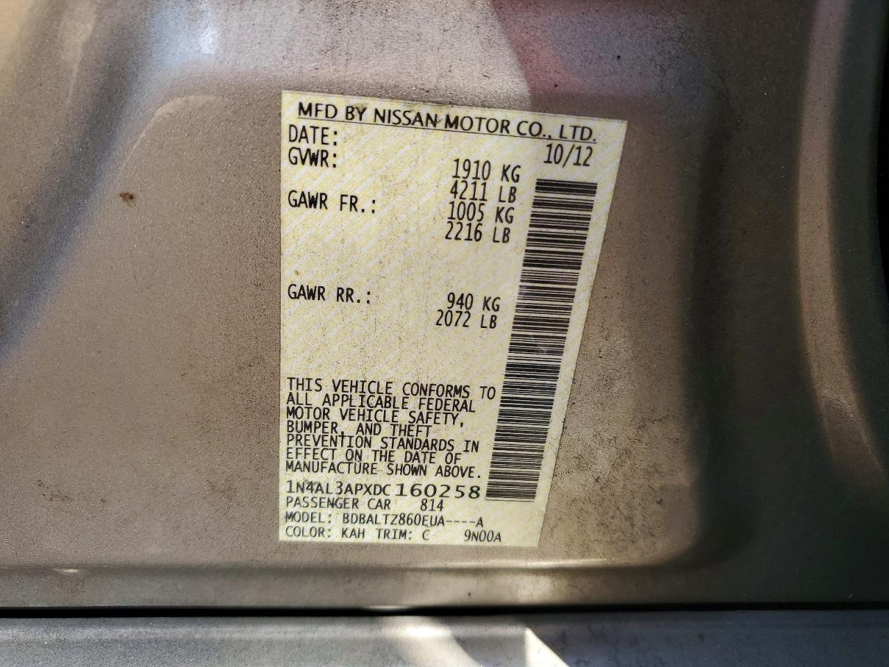 2013 NISSAN ALTIMA 2.5 photo 23