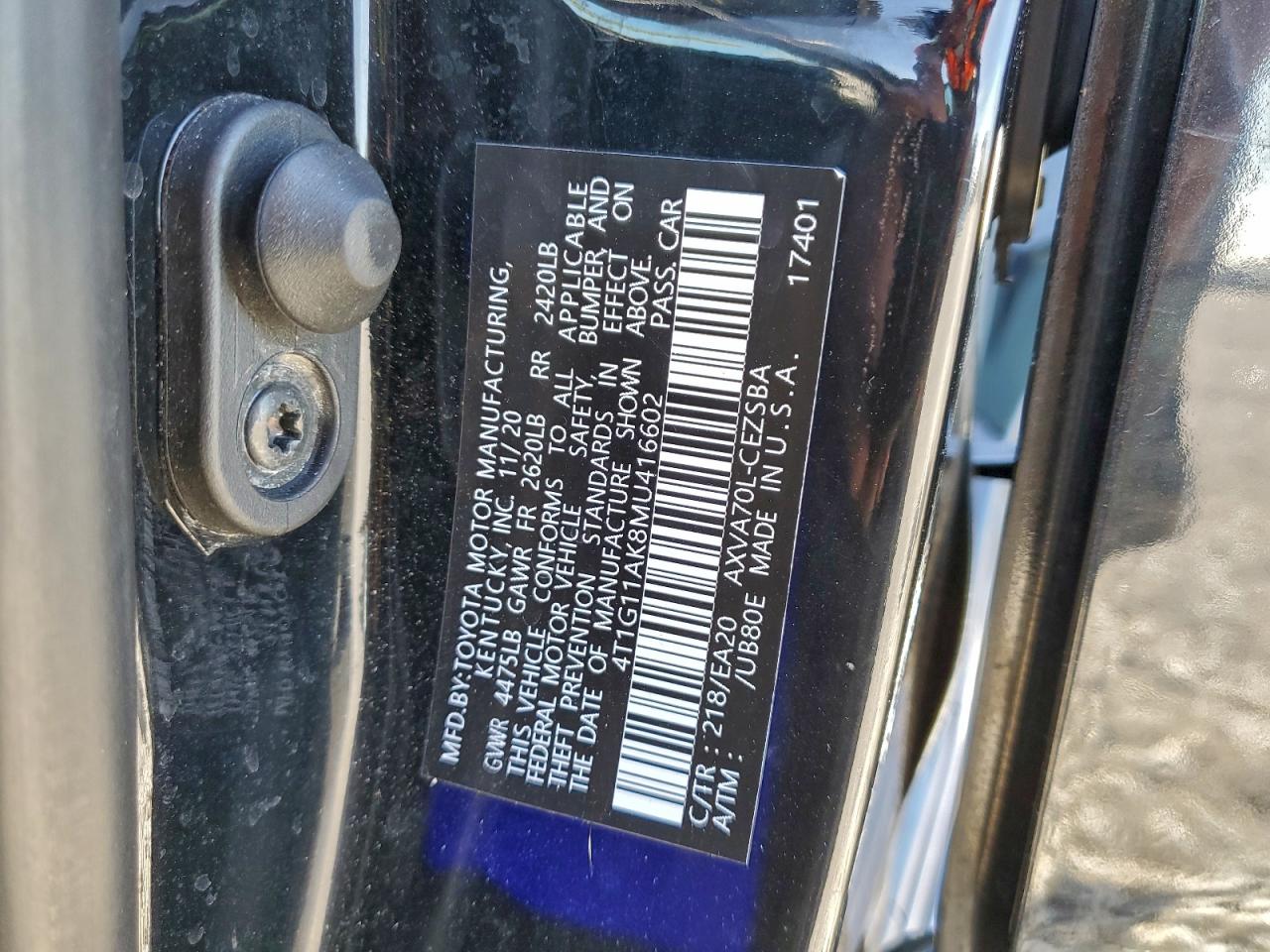 2021 TOYOTA CAMRY SE photo 37