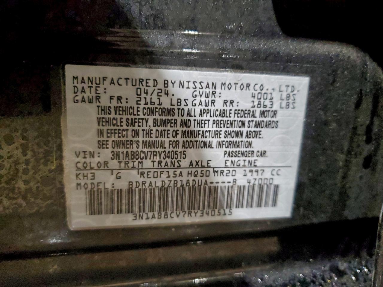 2024 NISSAN SENTRA SV photo 13