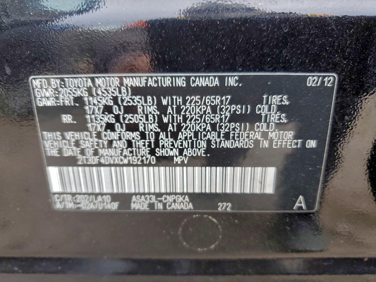 2012 TOYOTA RAV4 LIMITED photo 37
