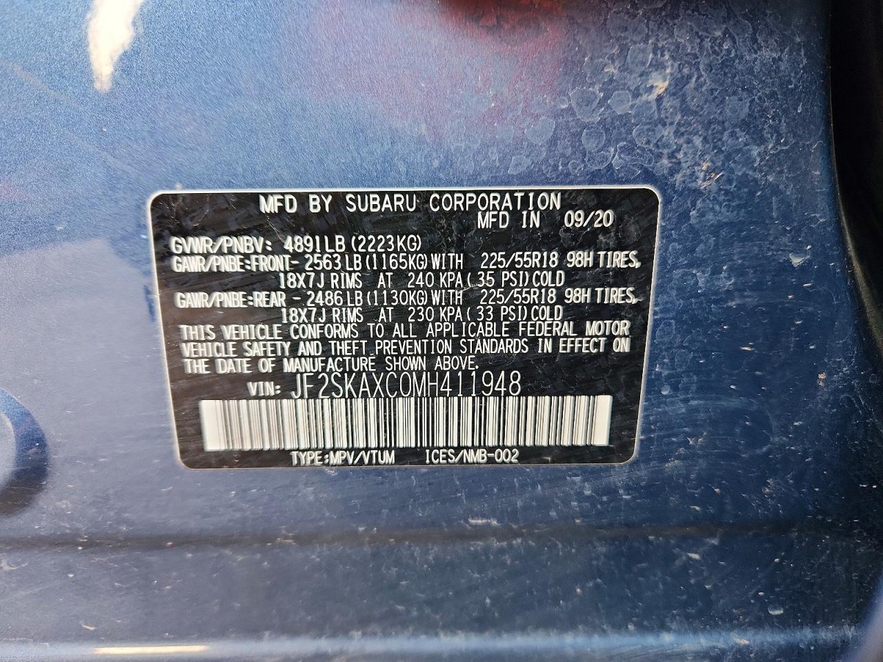 2021 SUBARU FORESTER TOURING photo 12