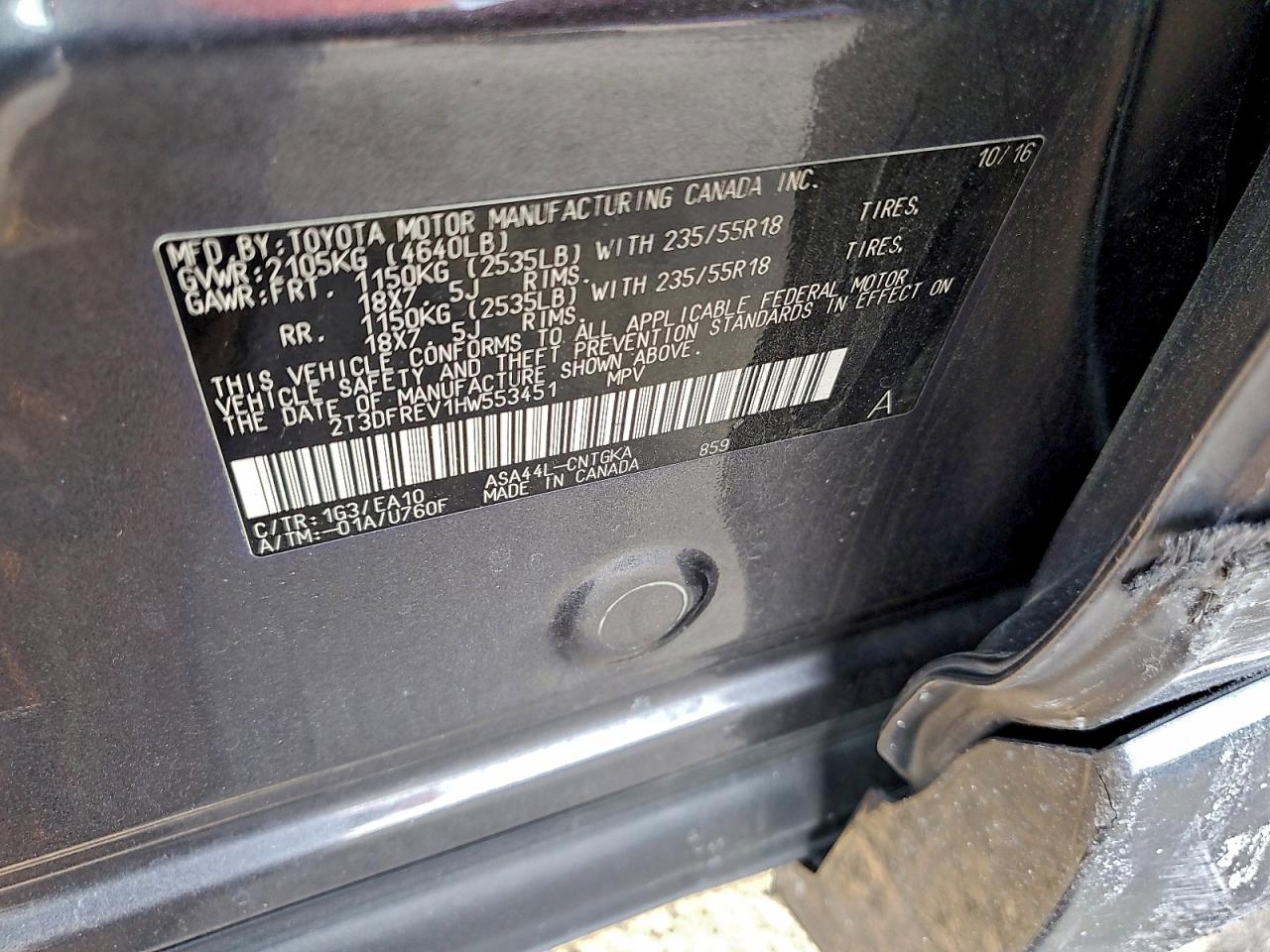 2017 TOYOTA RAV4 LIMITED photo 53