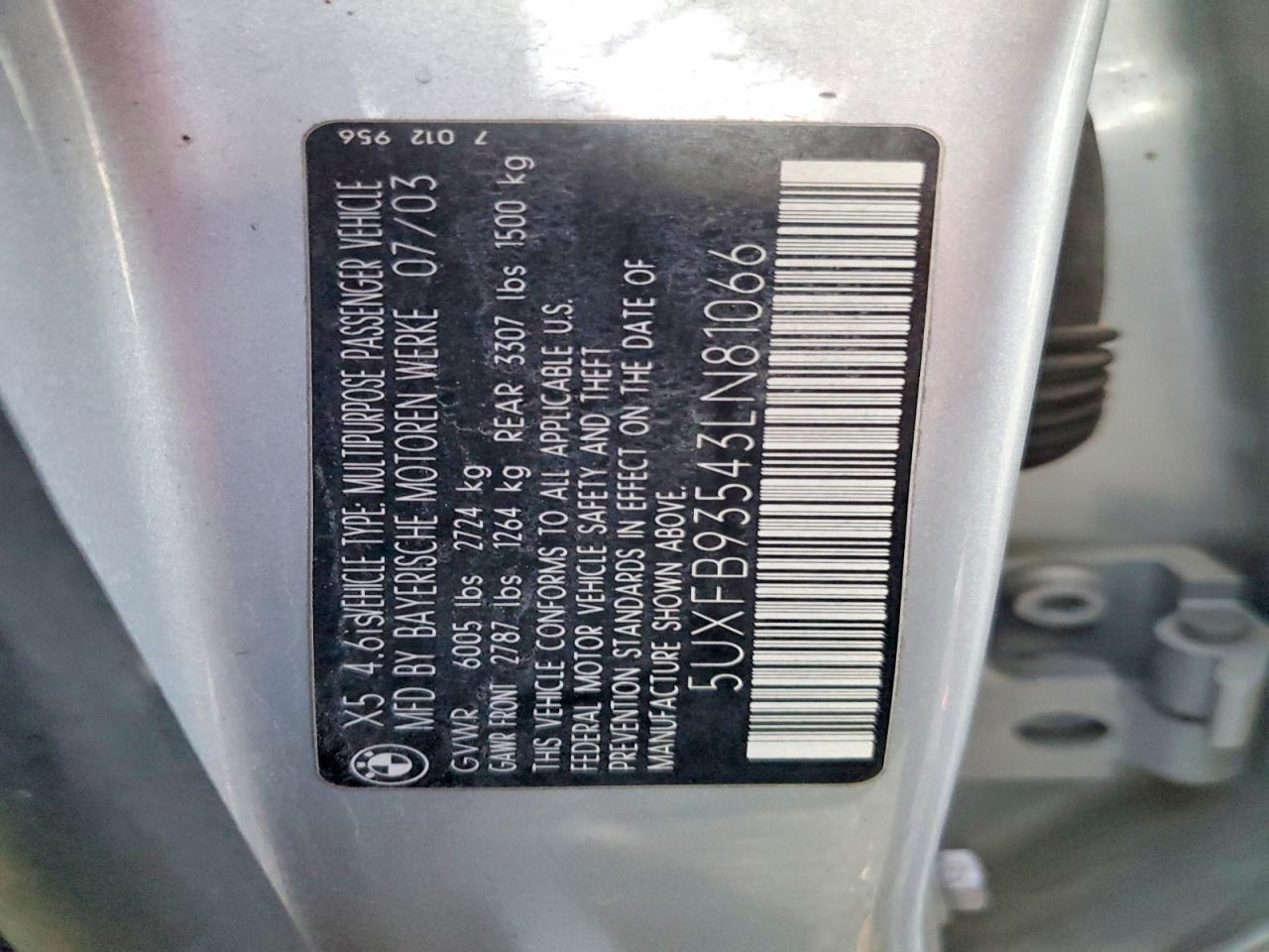 2003 BMW X5 4.6IS photo 13
