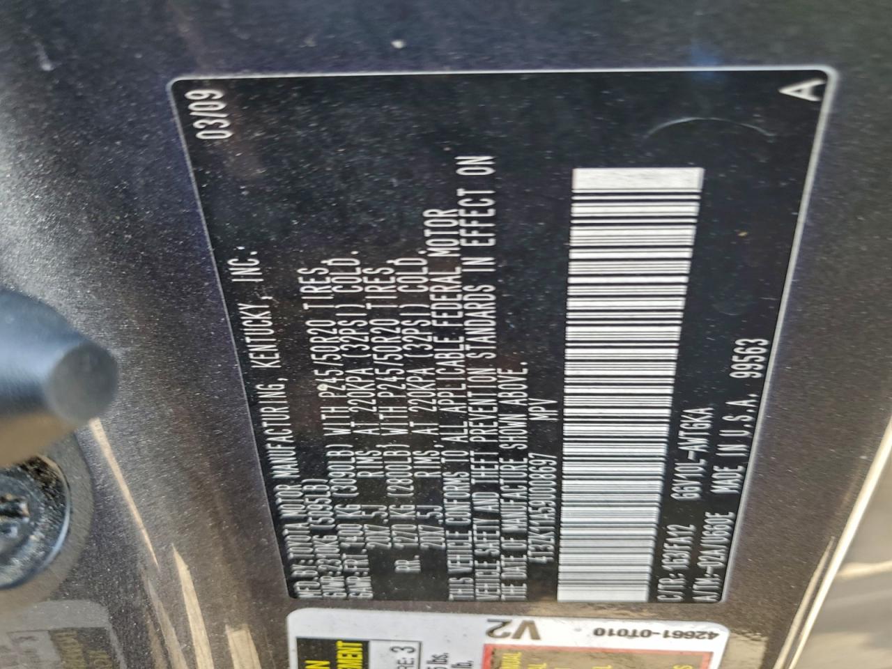 2009 TOYOTA VENZA photo 23