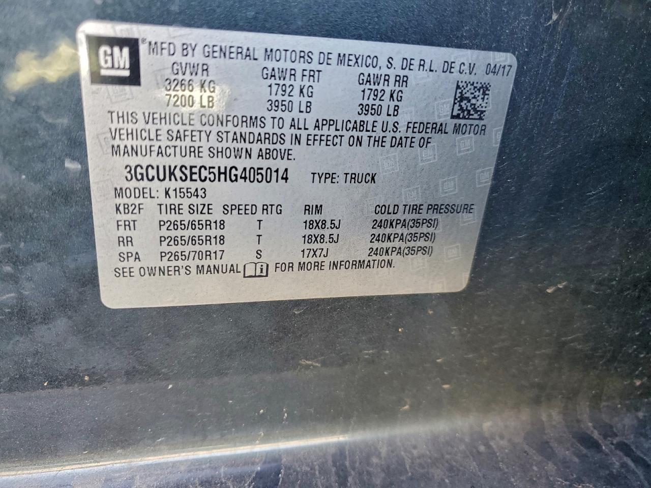 2017 CHEVROLET SILVERADO K1500 LTZ photo 12