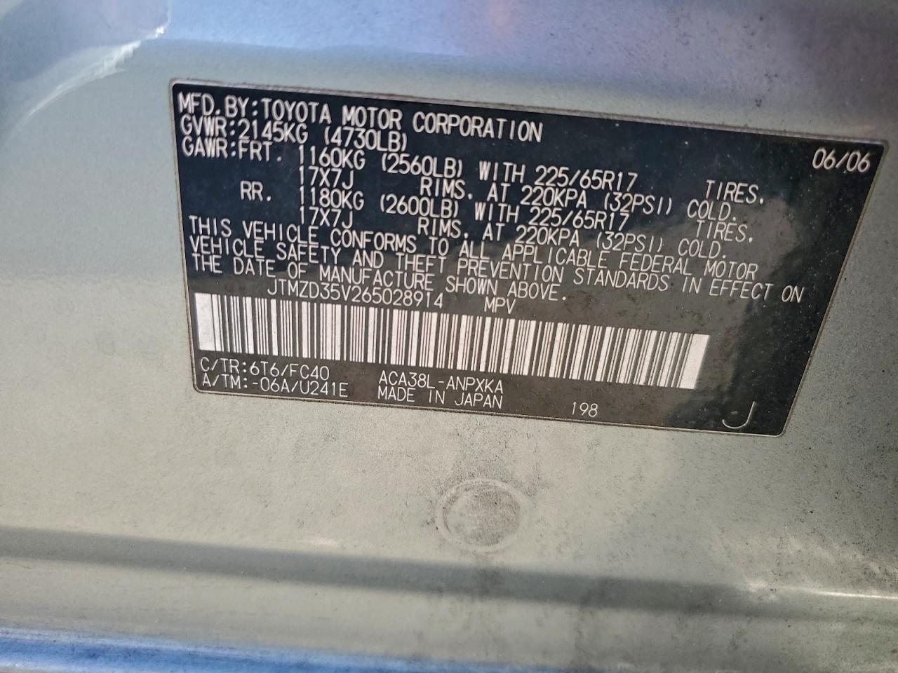 2006 TOYOTA RAV4 photo 37