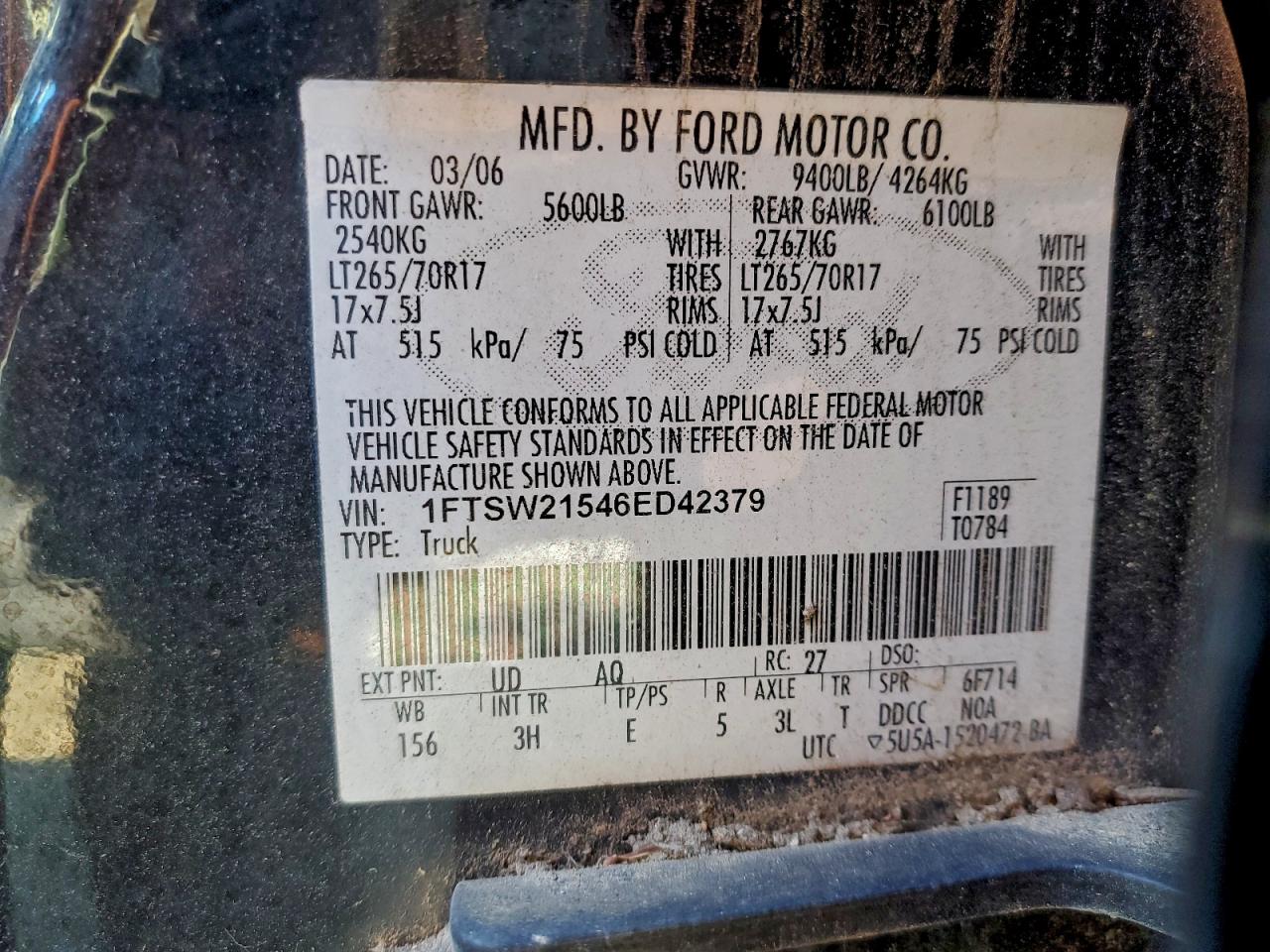 2006 FORD F250 SUPER DUTY photo 34
