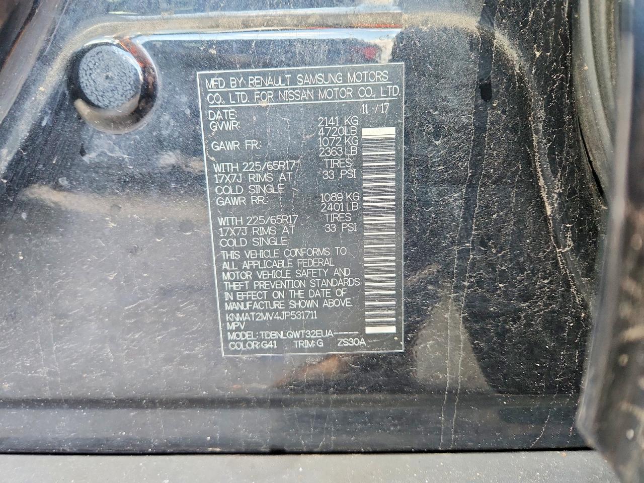 2018 NISSAN ROGUE S photo 49