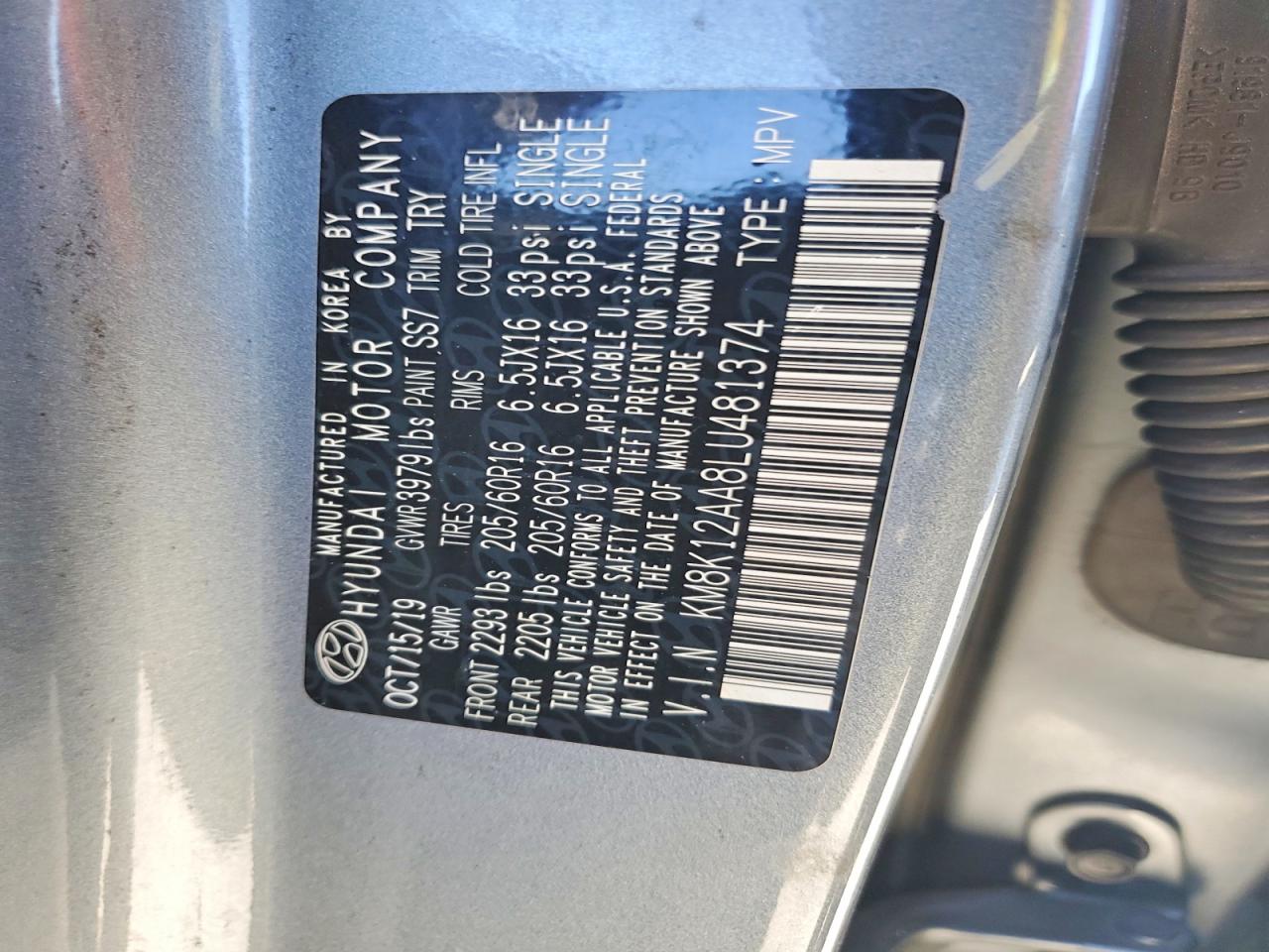 2020 HYUNDAI KONA SE photo 12