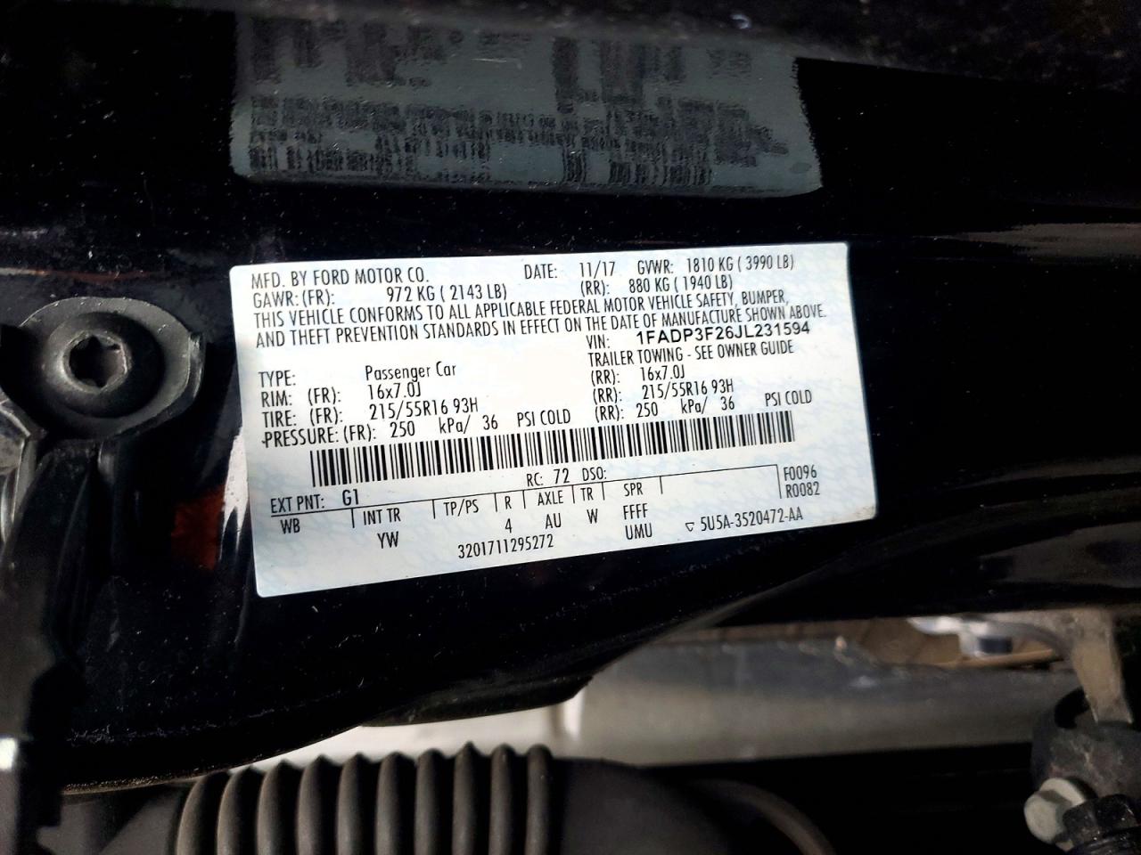2018 FORD FOCUS SE photo 23