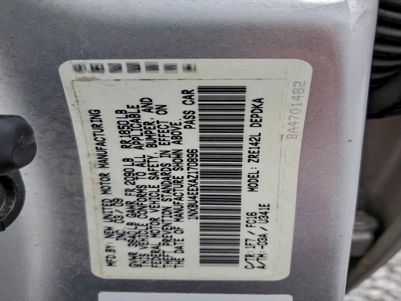 2010 TOYOTA COROLLA BASE photo 23