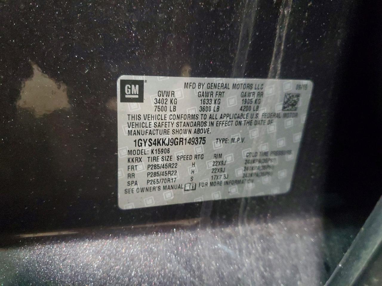 2016 CADILLAC ESCALADE ESV PLATINUM photo 13