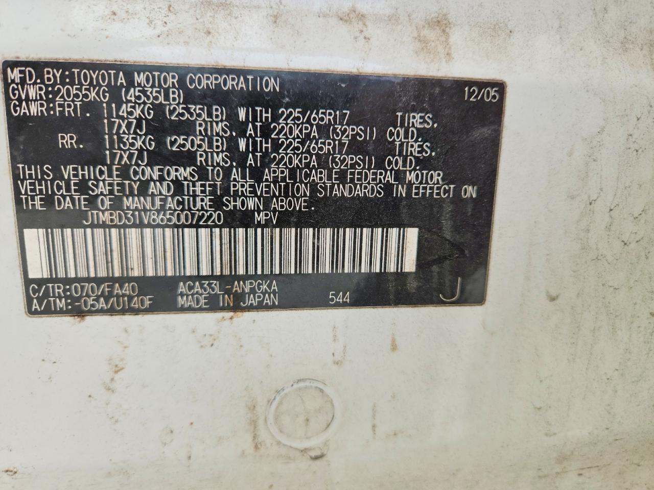 2006 TOYOTA RAV4 LIMITED photo 34