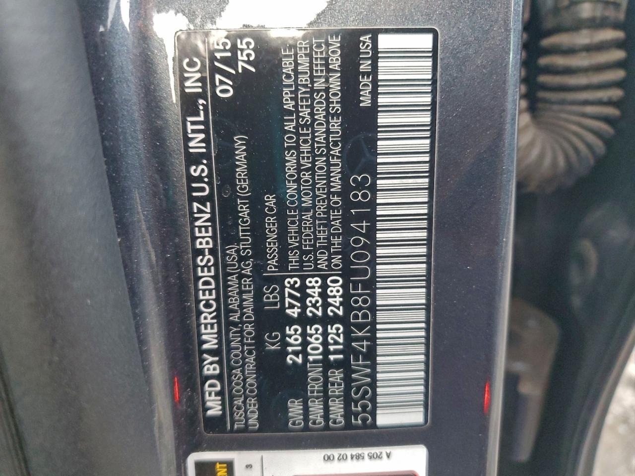 2015 MERCEDES-BENZ C 300 4MATIC photo 12