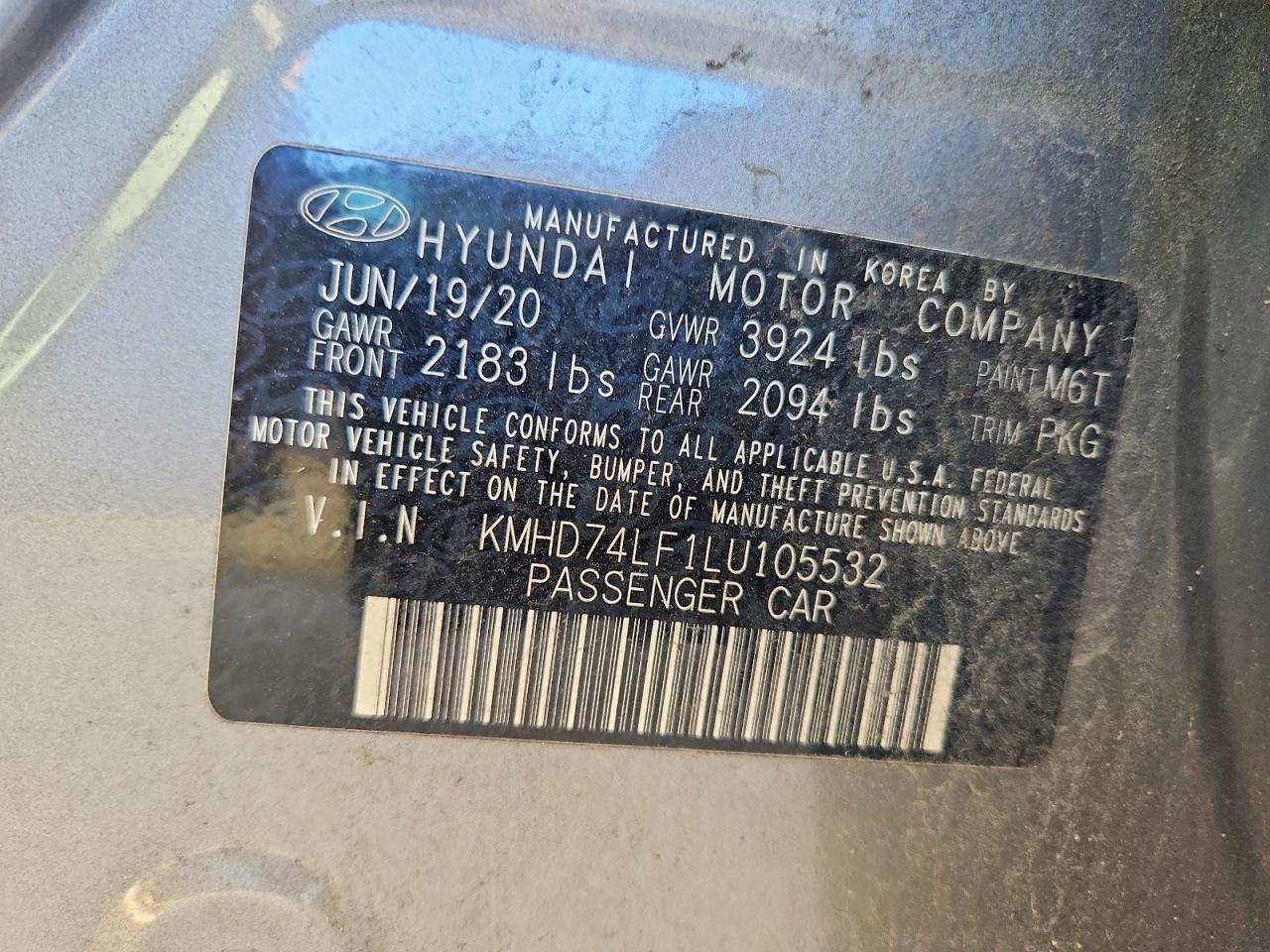 2020 HYUNDAI ELANTRA SE photo 12