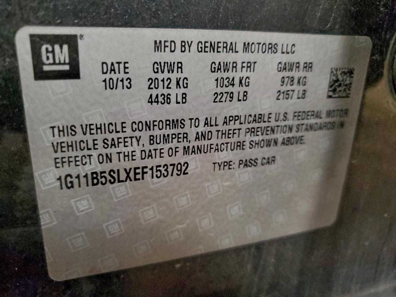 2014 CHEVROLET MALIBU LS photo 23