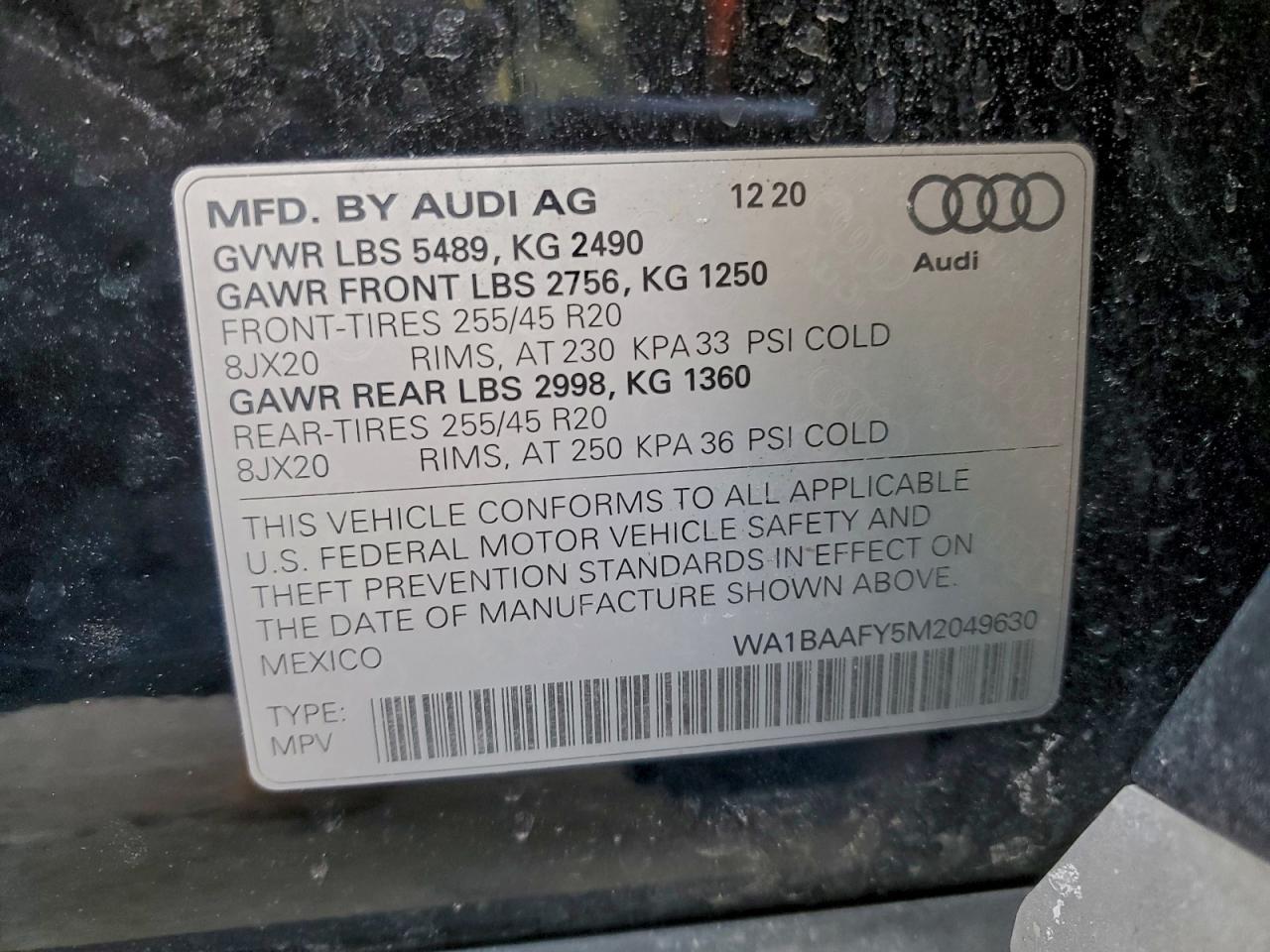 2021 AUDI Q5 PREMIUM PLUS photo 14