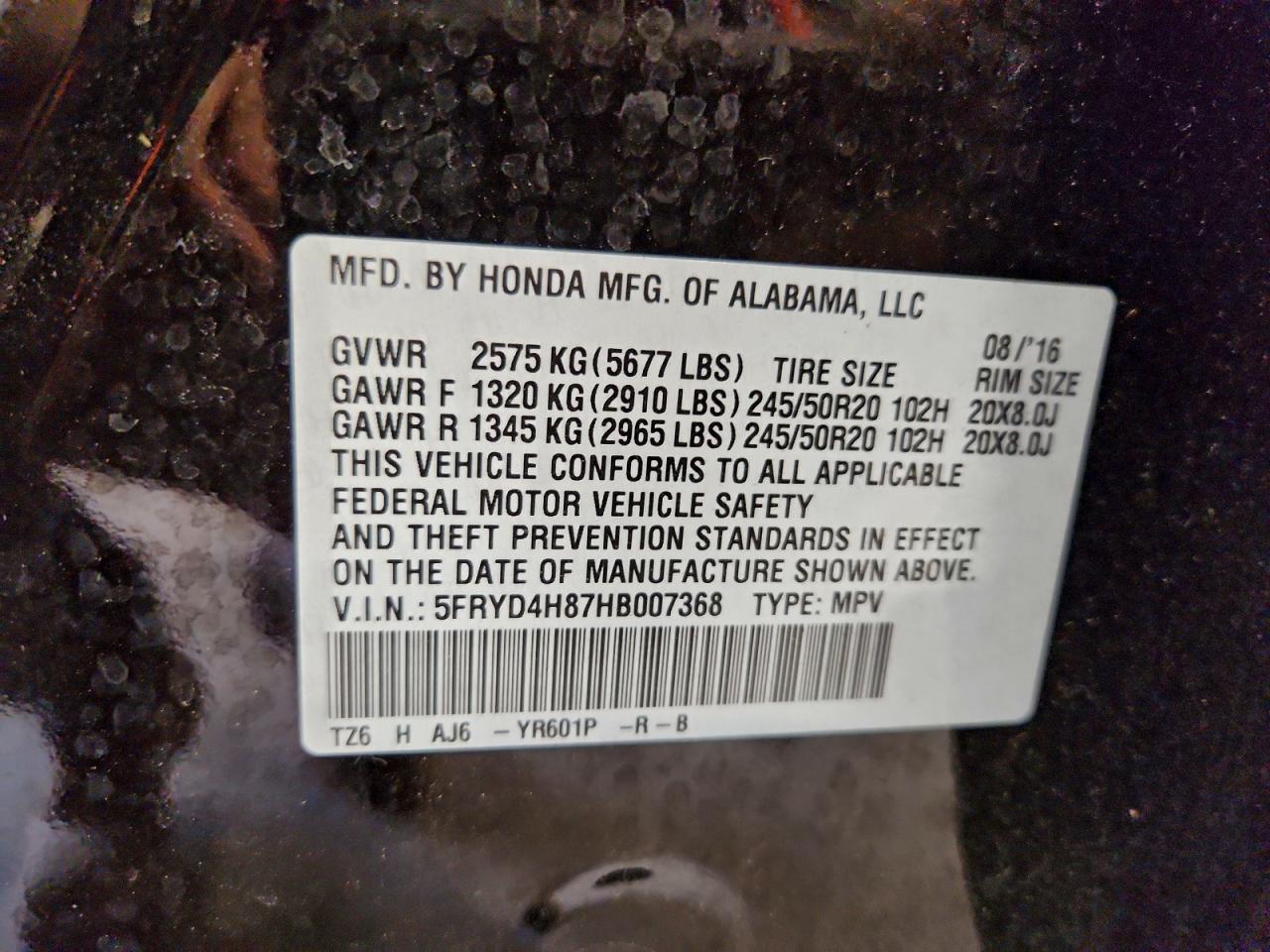 2017 ACURA MDX ADVANCE photo 53