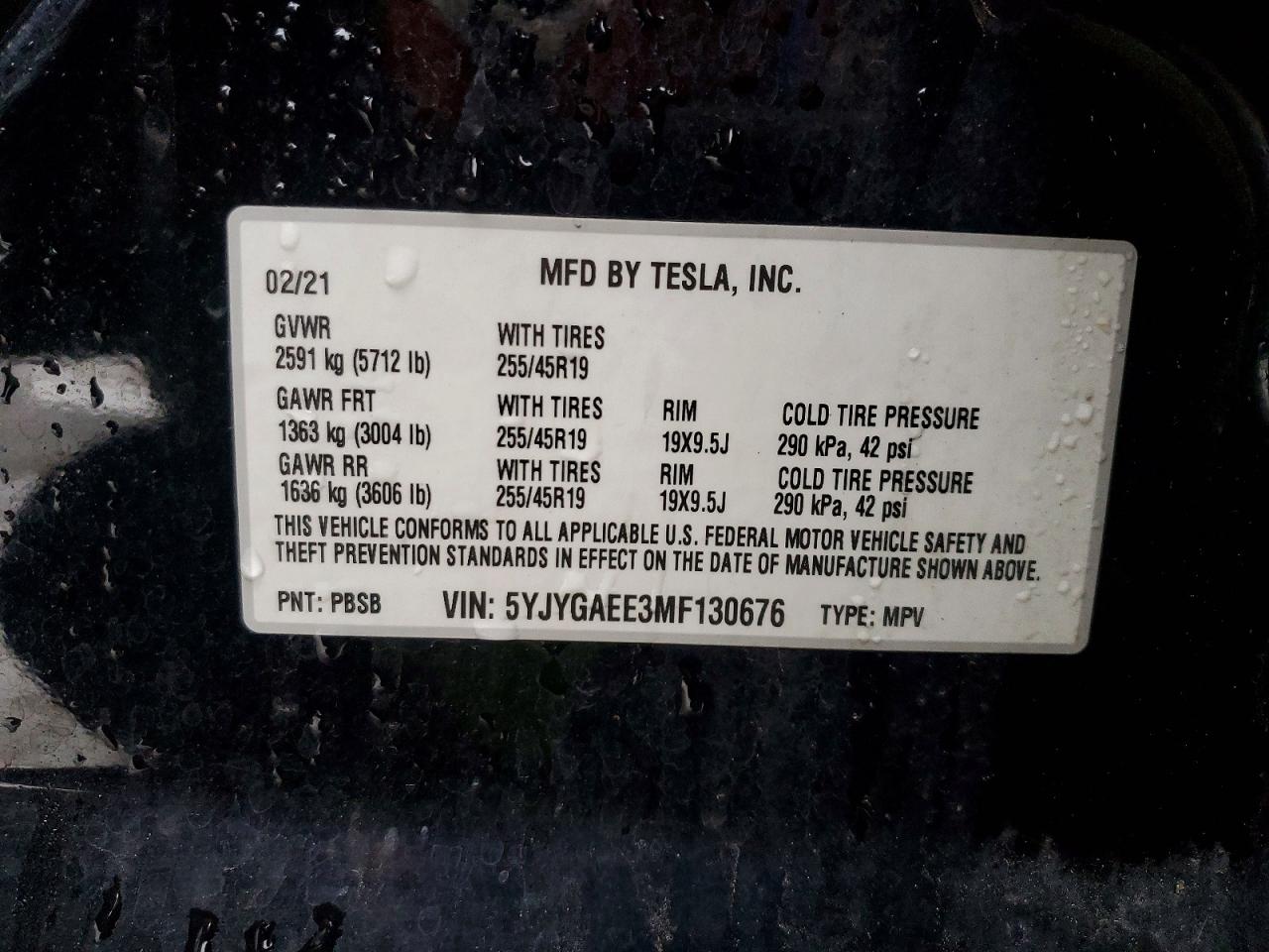 2021 TESLA MODEL Y photo 37