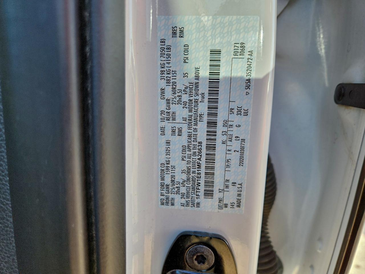 2021 FORD F150 SUPERCREW photo 34