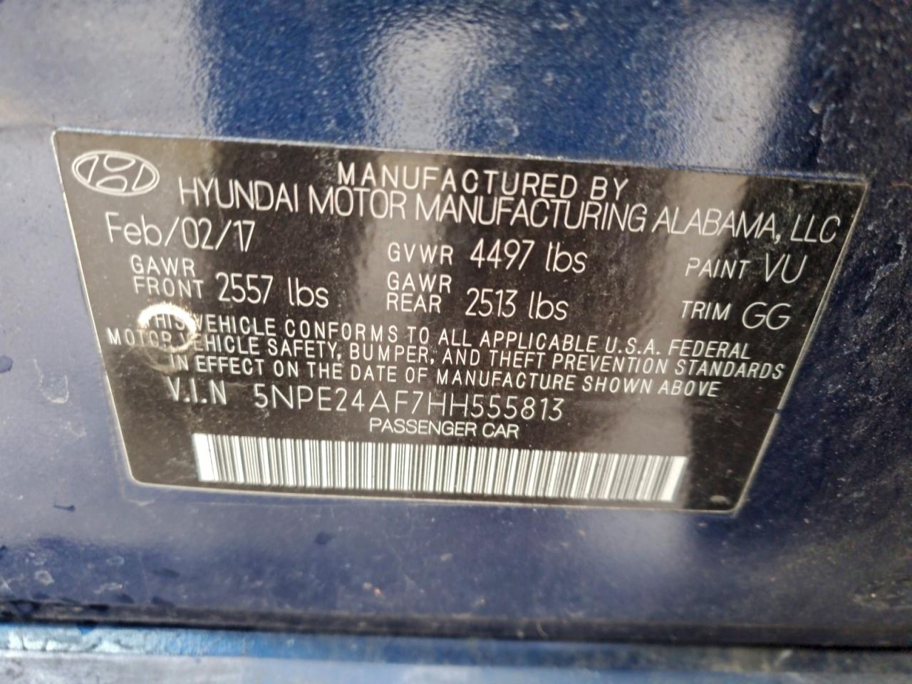 2017 HYUNDAI SONATA SE photo 12