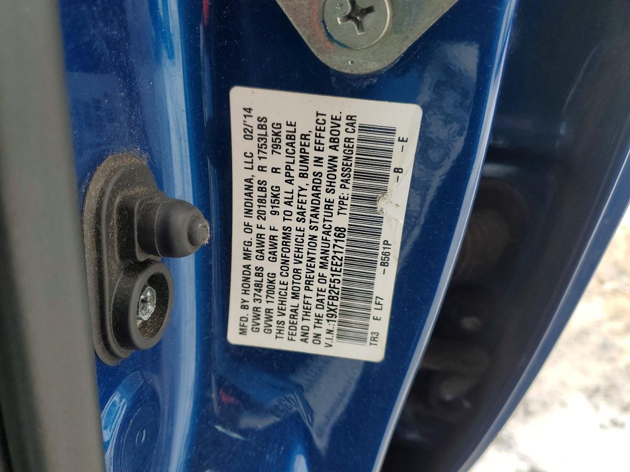 2014 HONDA CIVIC LX photo 12