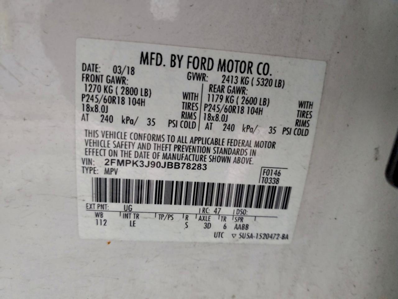 2018 FORD EDGE SEL photo 13