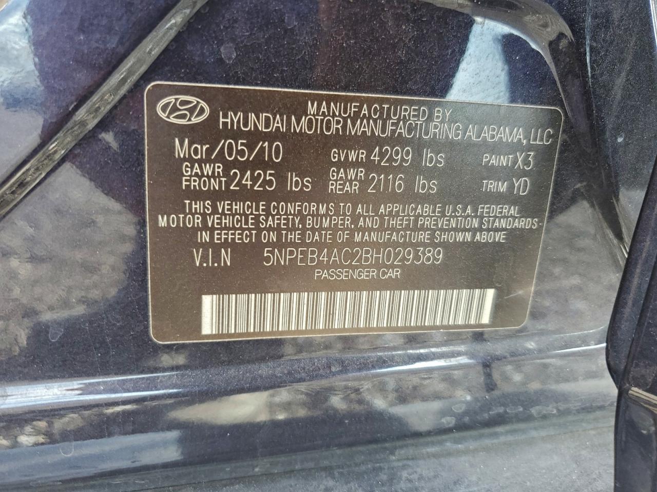 2011 HYUNDAI SONATA GLS photo 34