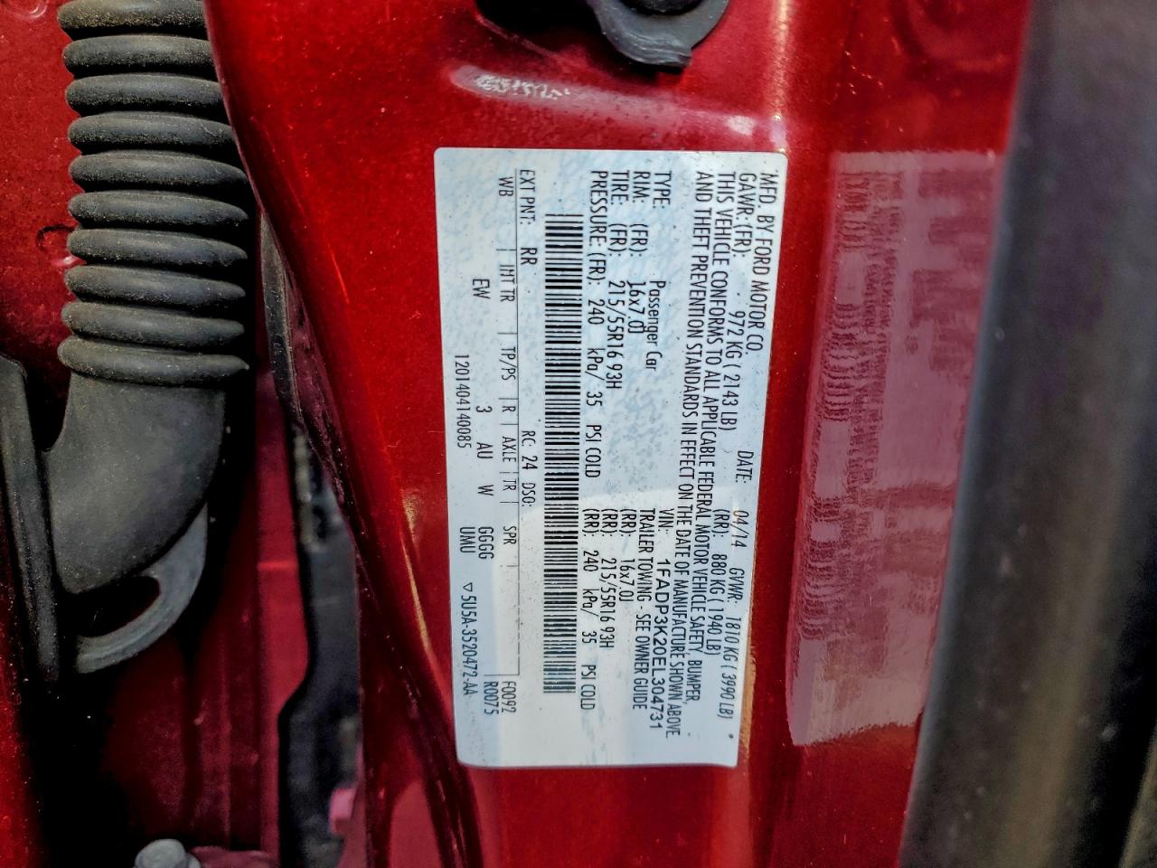 2014 FORD FOCUS SE photo 34