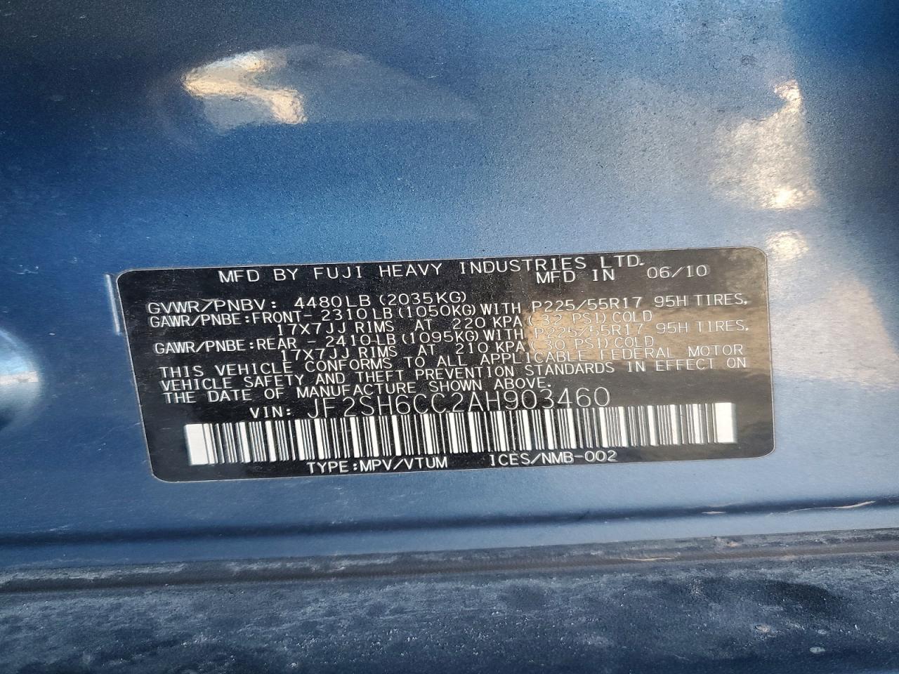 2010 SUBARU FORESTER 2.5X PREMIUM photo 25