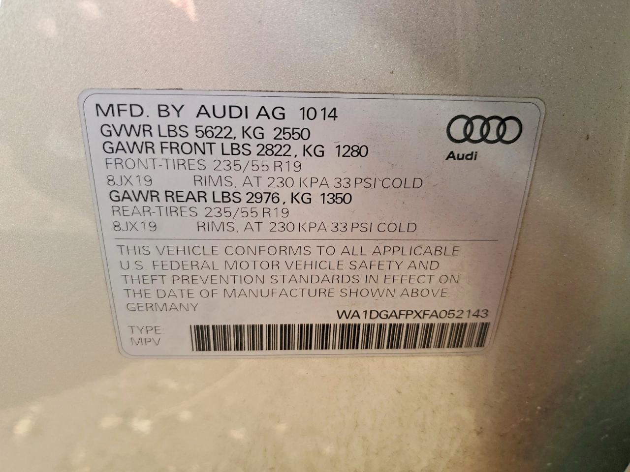 2015 AUDI Q5 PREMIUM PLUS photo 25
