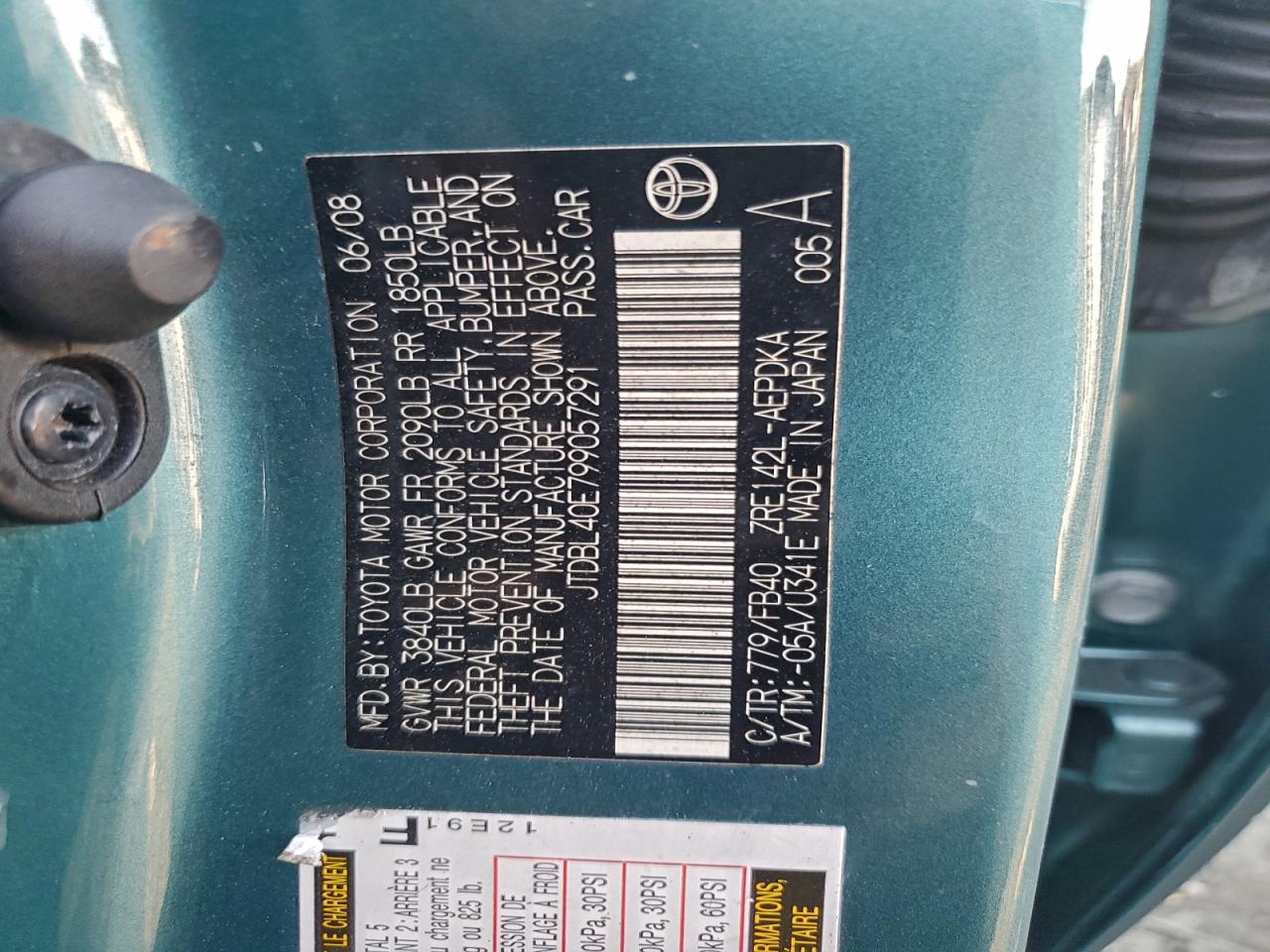 2009 TOYOTA COROLLA BASE photo 34