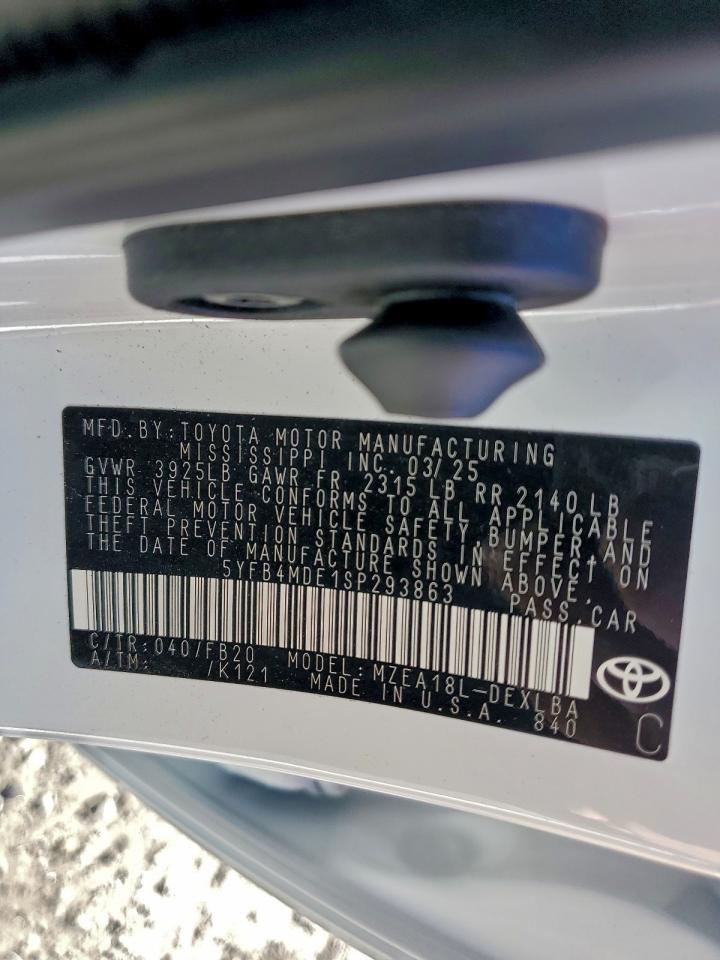 2025 TOYOTA COROLLA LE photo 23
