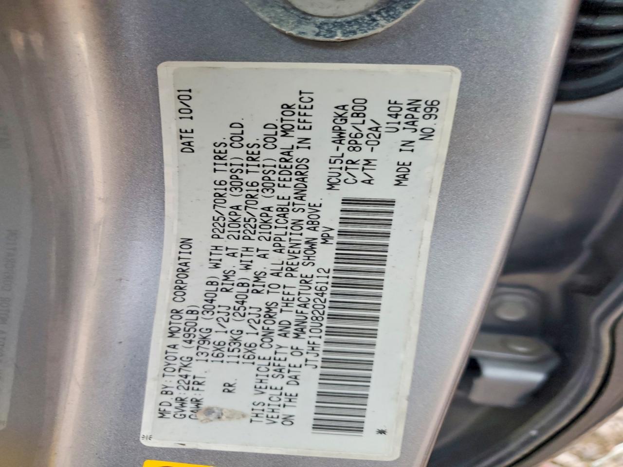 2002 LEXUS RX 300 photo 12