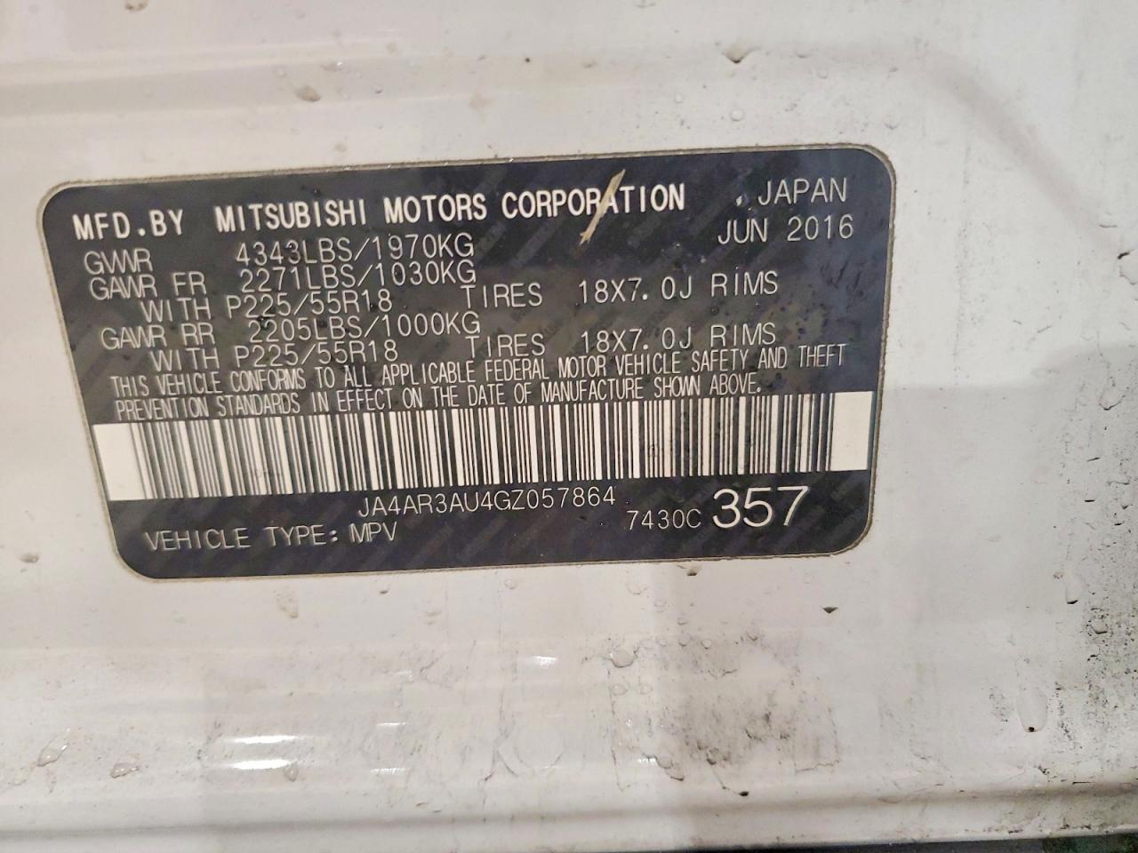 2016 MITSUBISHI OUTLANDER SPORT ES photo 13